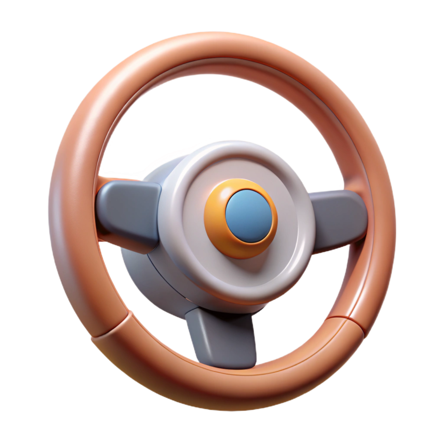 a steering wheel on a white background