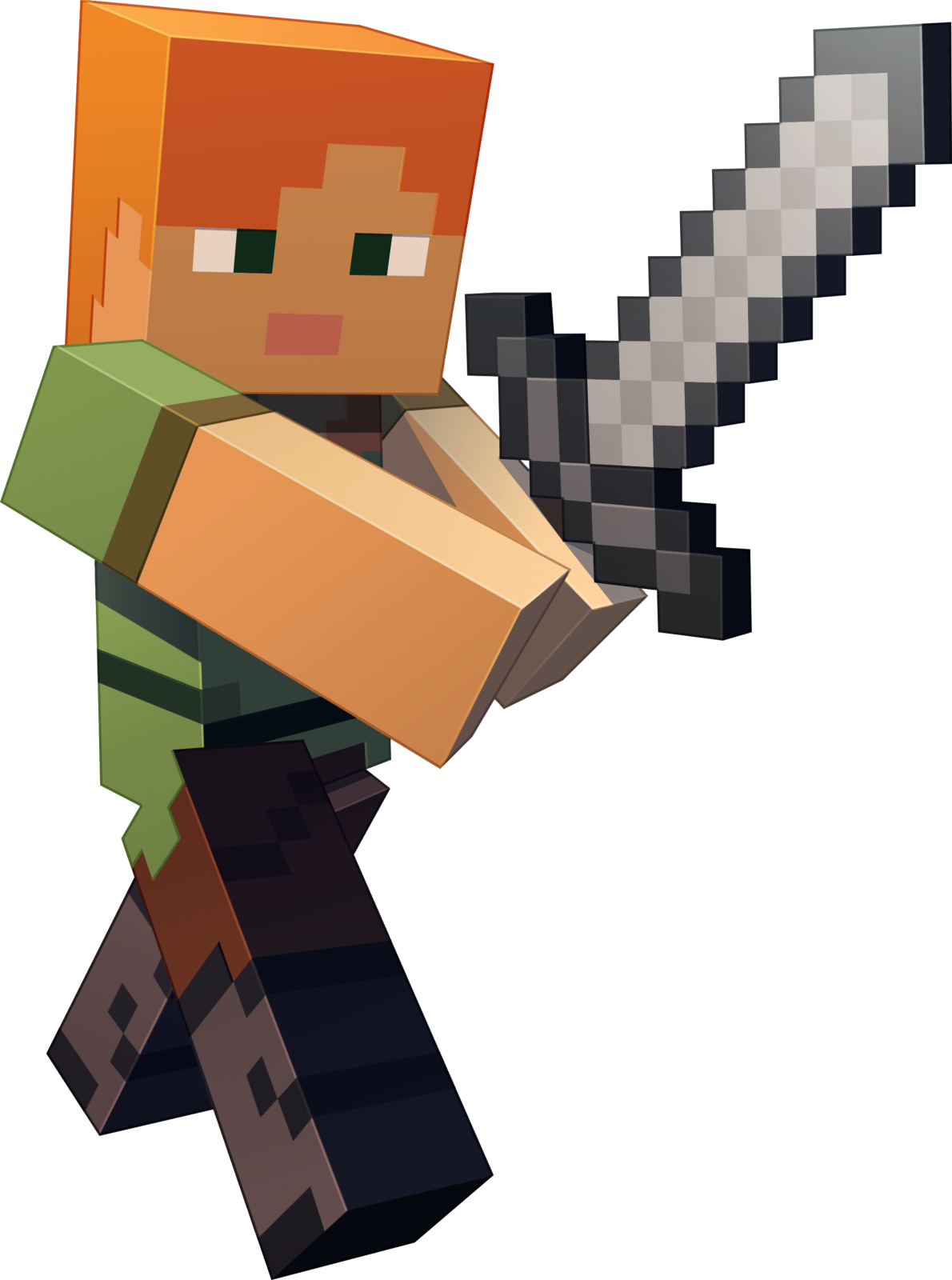 an image of a minecraft character with a sword