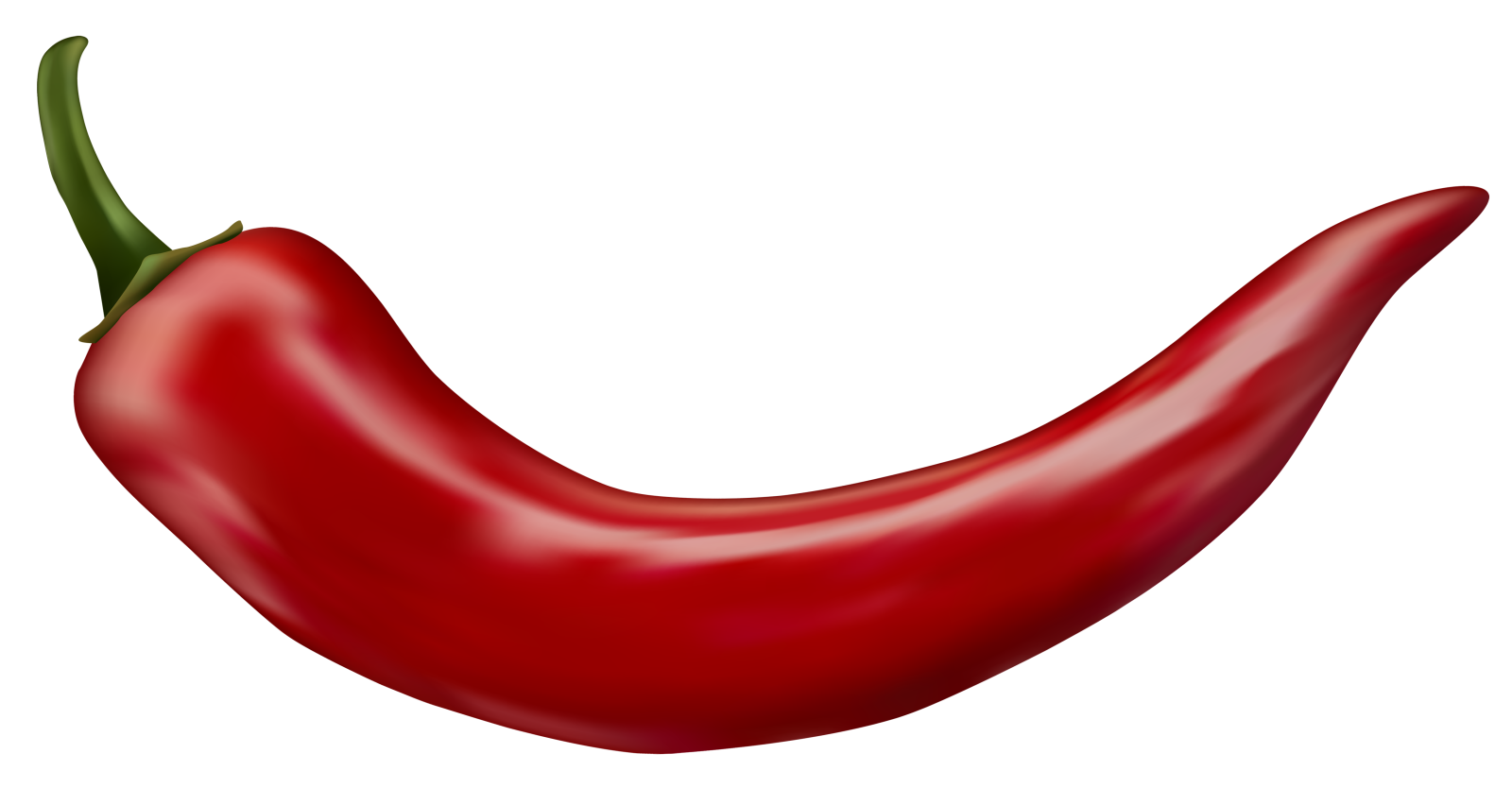 a red pepper on a white background
