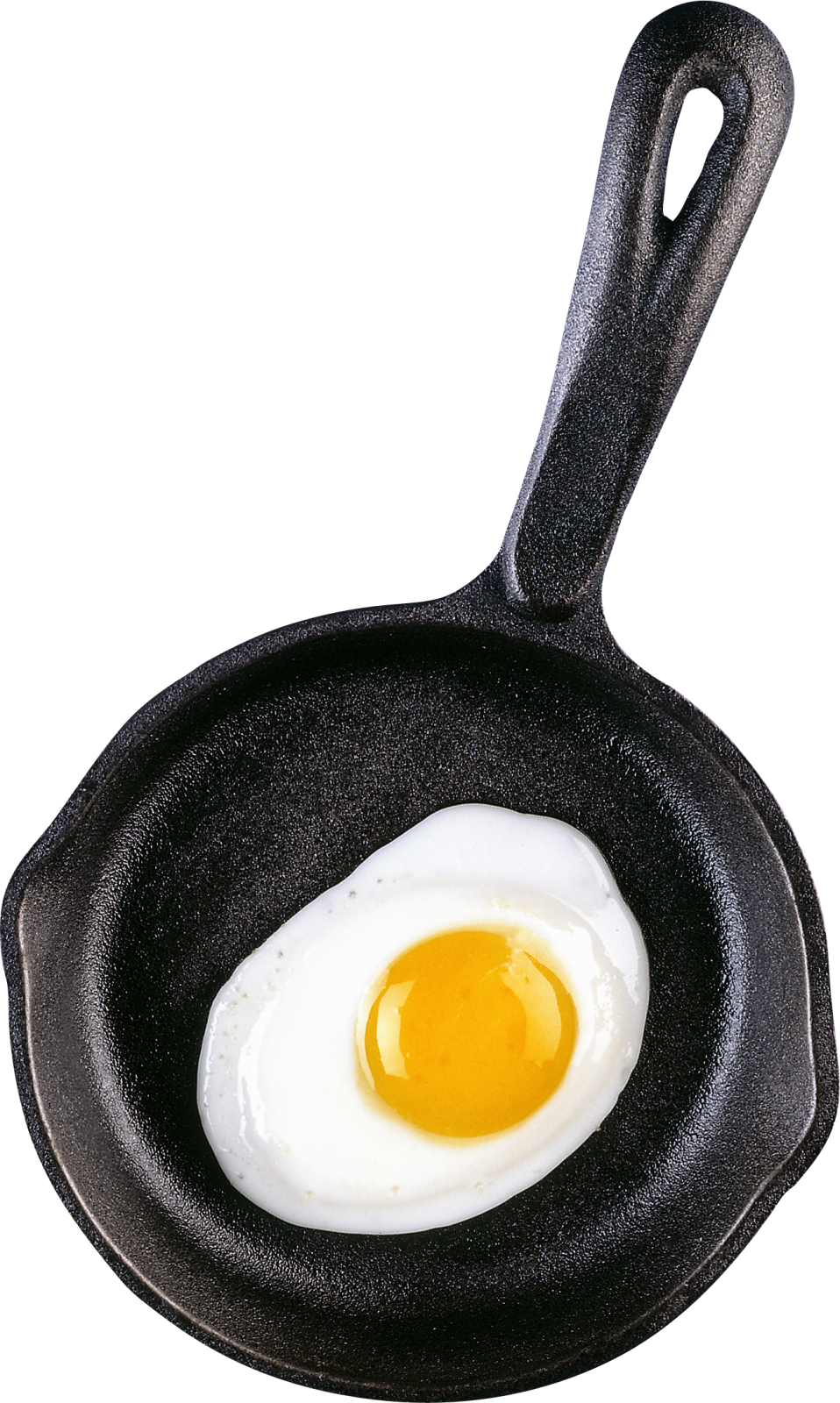 a frying pan with an egg in it