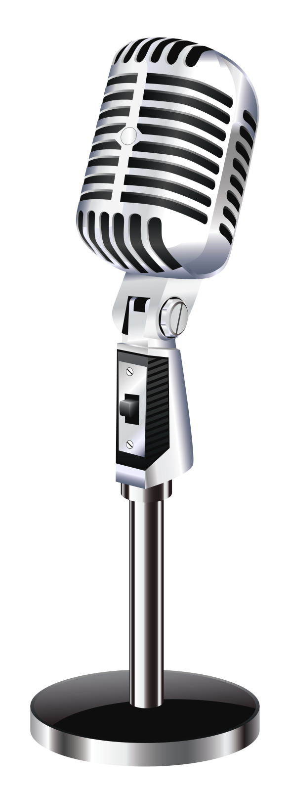 an old fashioned microphone on a stand