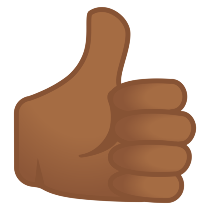 a thumbs up hand