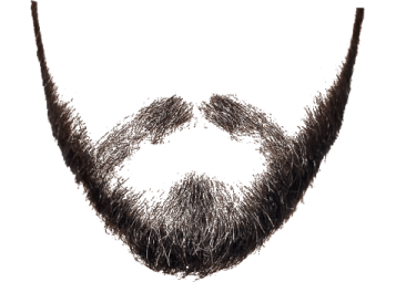 a drawing of a man's beard