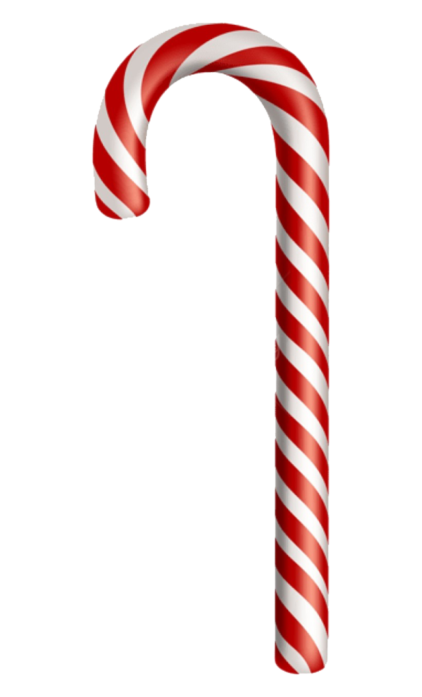 a candy cane with red and white stripes