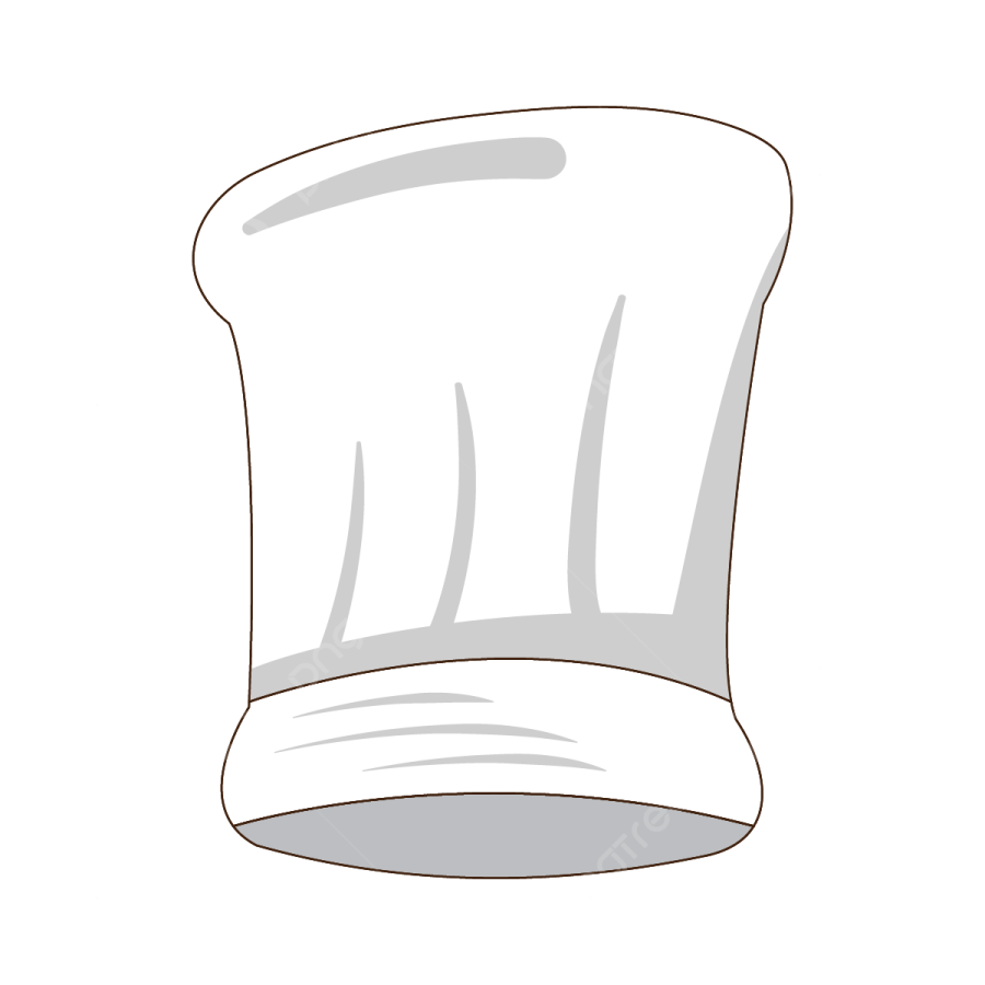 a chef hat on a white background