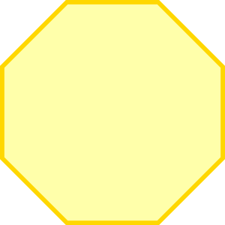 a hexagon with a white background