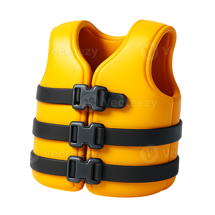 a life vest on a white background