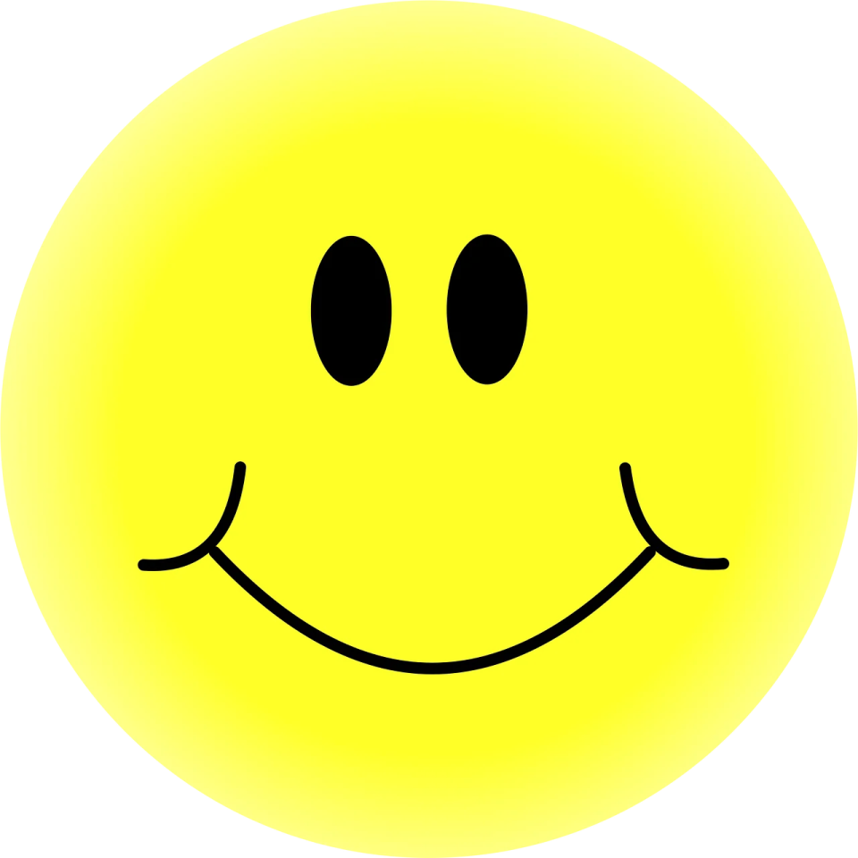 a smiley face with two eyes