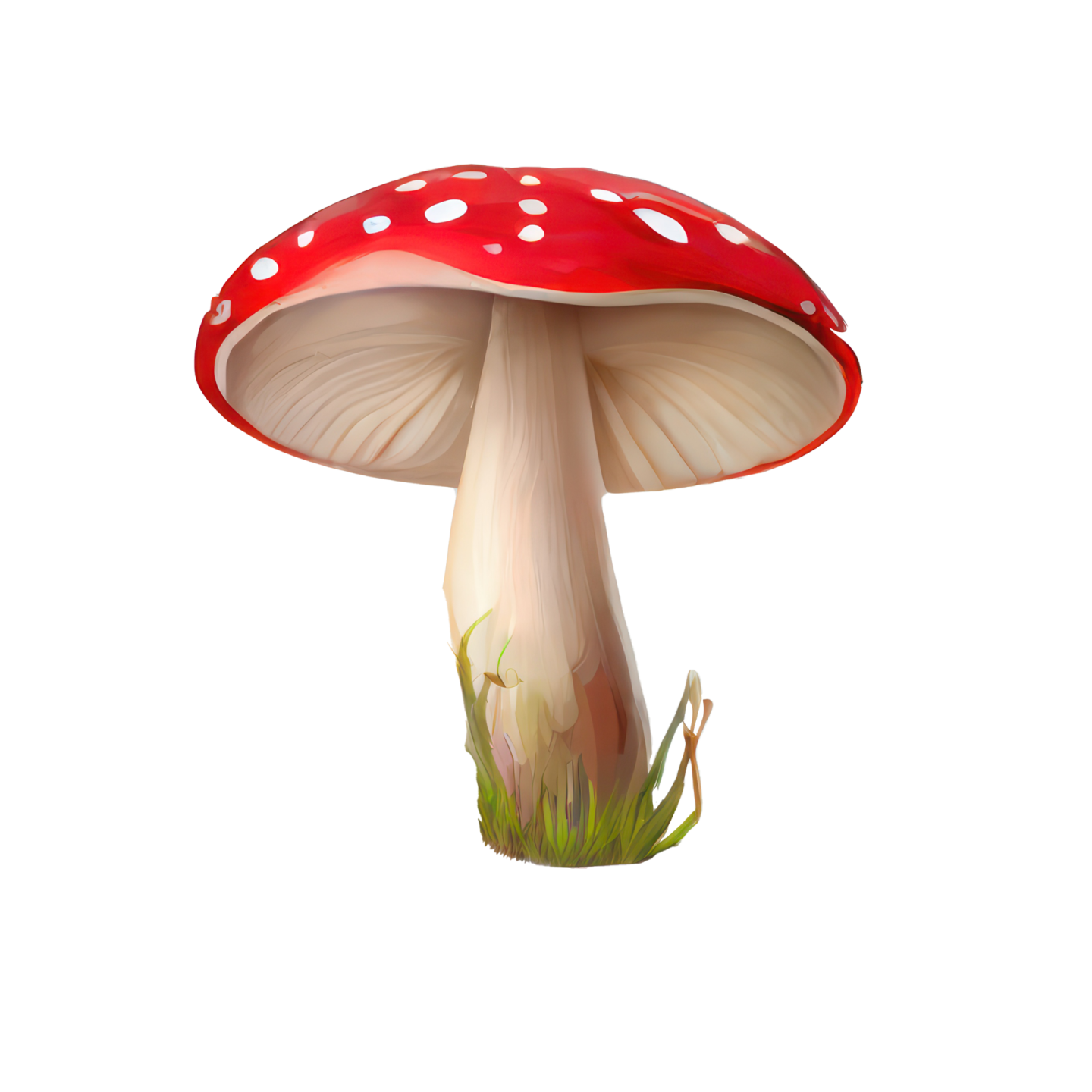 a mushroom on a white background