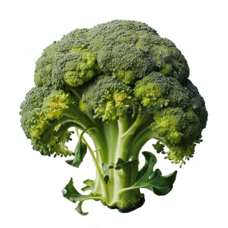 a close up of a piece of broccole