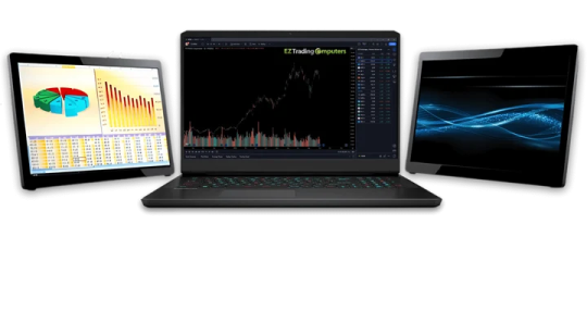two laptops and a monitor on a white background