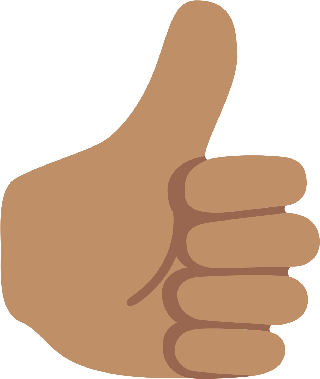 a hand giving the thumbs sign