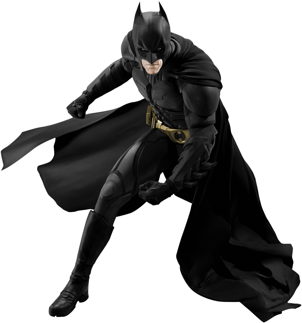 a man dressed as batman flying through the air