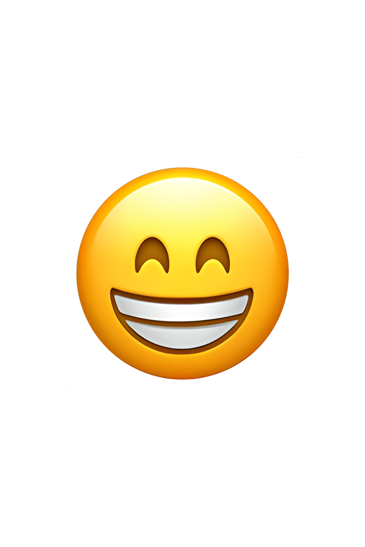 a smiley face with a smile on it's face
