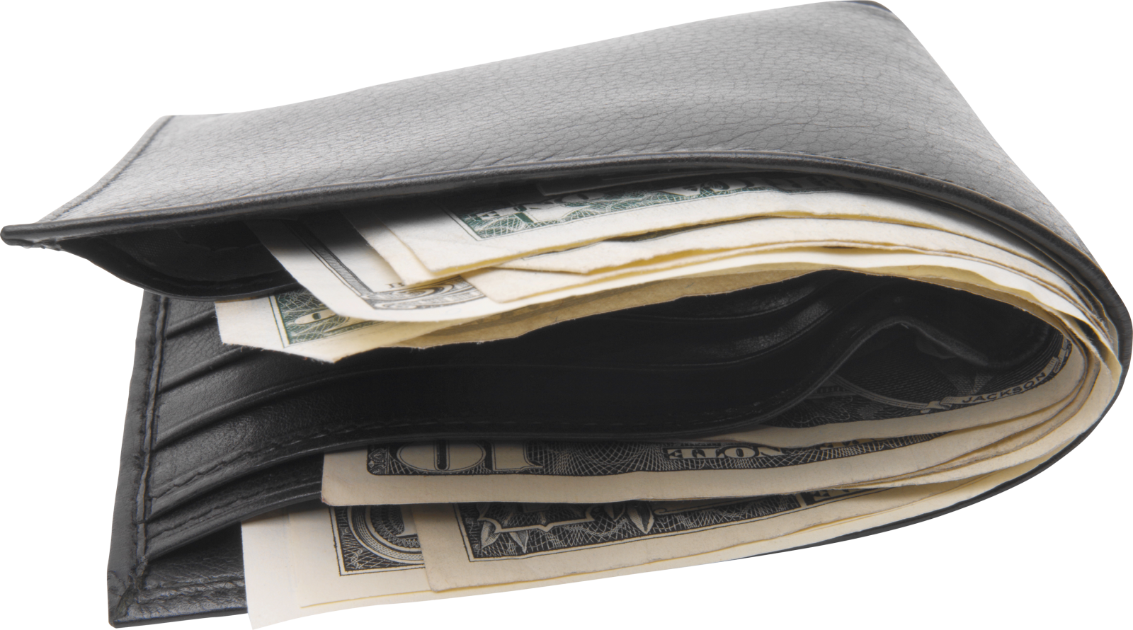 a wallet that has money in it