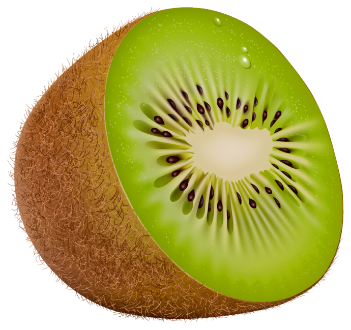 a sliced kiloa fruit with seeds