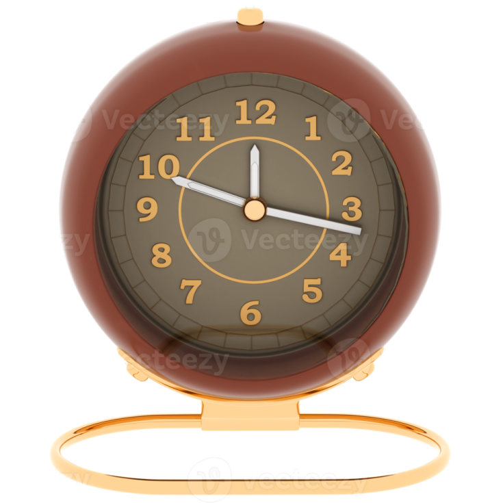 a brown and gold clock with numbers on it