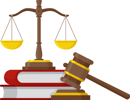 a judge's gave and books