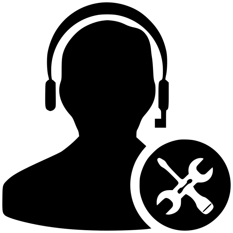 a black and white silhouette of a person with headphones