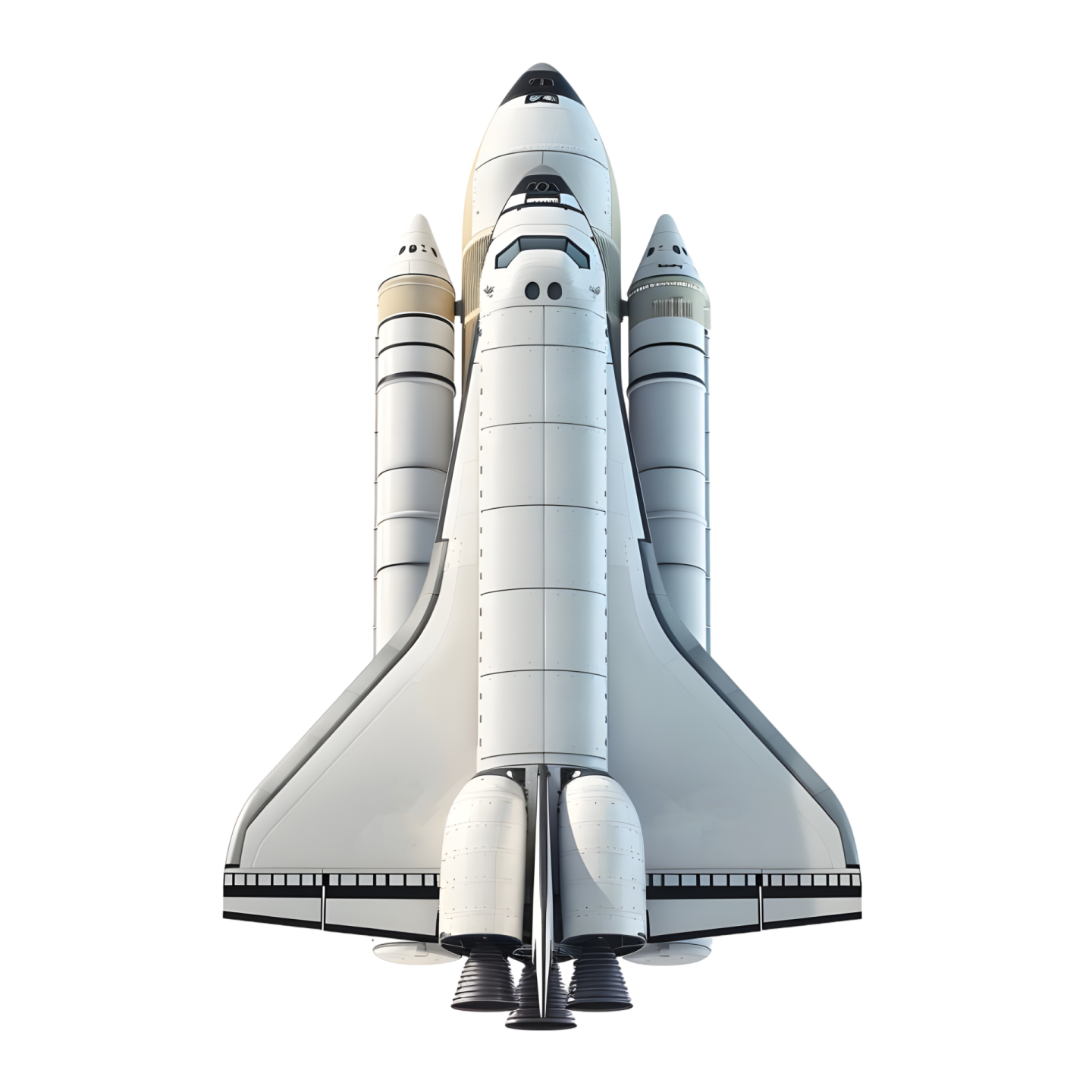 a model of a space shuttle