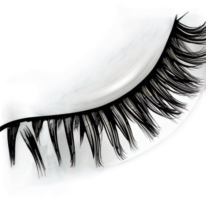 a close up view of the lashes on a white background