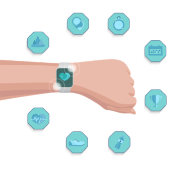 a person's hand with an apple watch on it