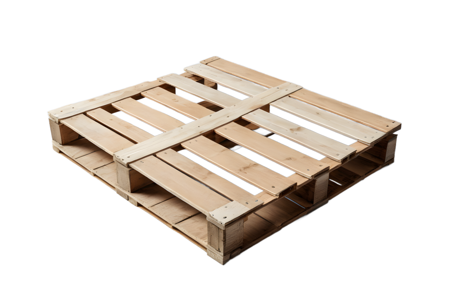 a wooden crate on a white background