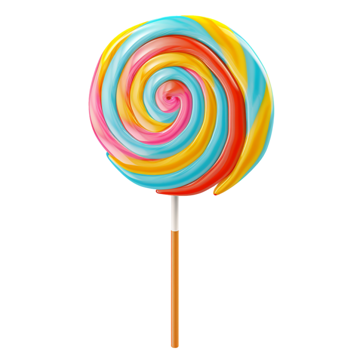 a colorful lobok on a white background