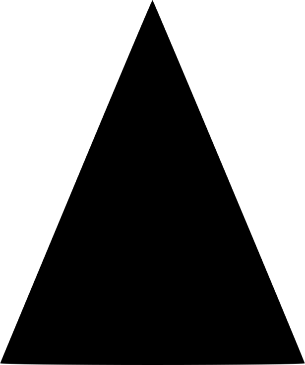 a triangle is shown in black and white