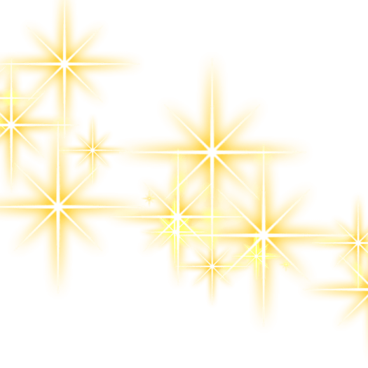 golden stars on a white background
