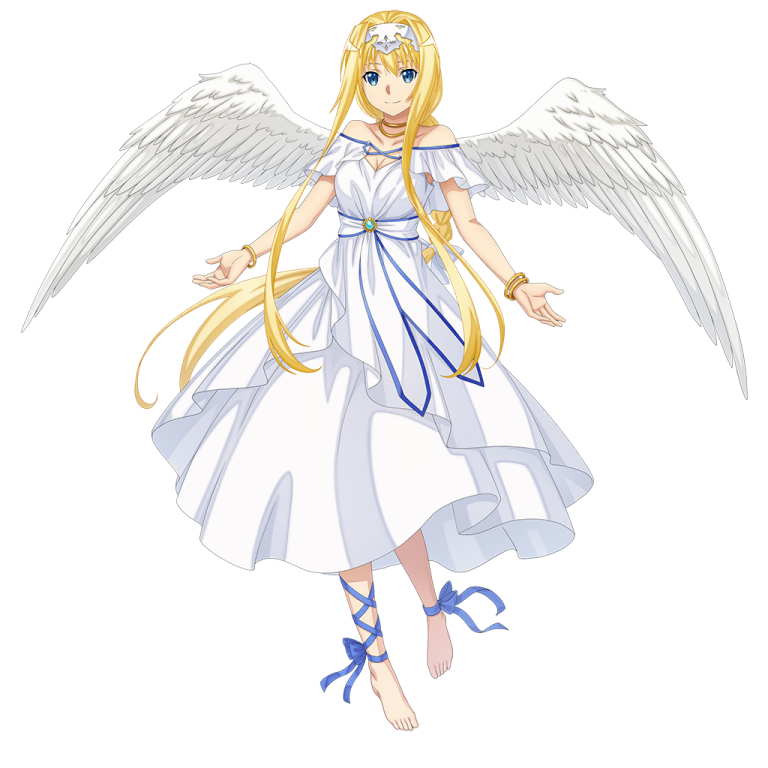 an anime character dressed as an angel