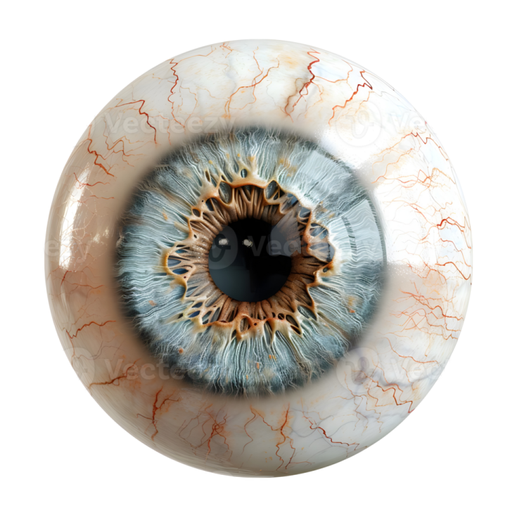 a close up view of an eye