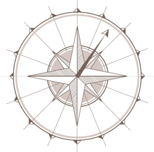 a compass on a white background