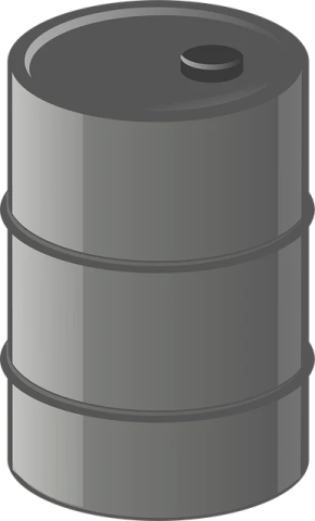 a black oil drum