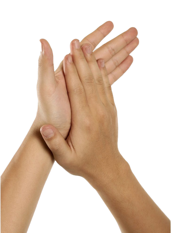 a person holding their hands in the air