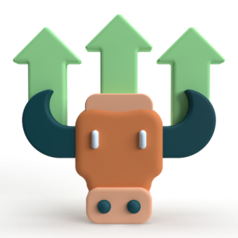 a bull with arrows coming out of it's head