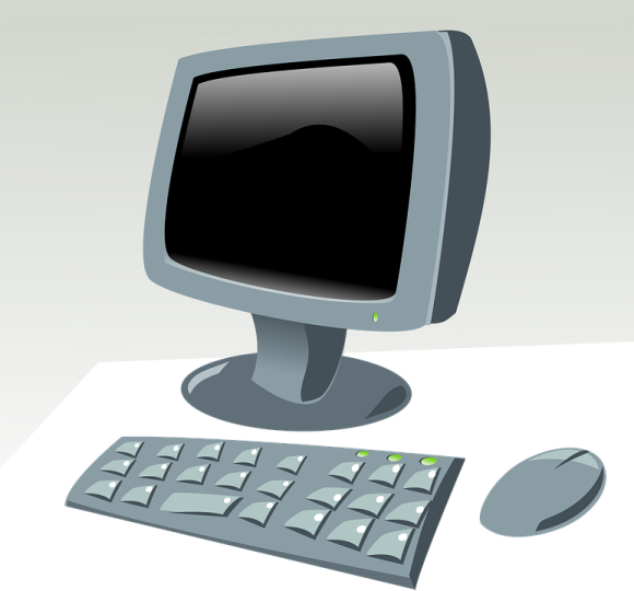 an image of a computer monitor and mouse