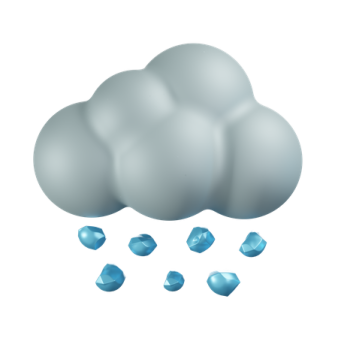 a cloud with rain on it