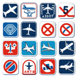 a bunch of different types of signs