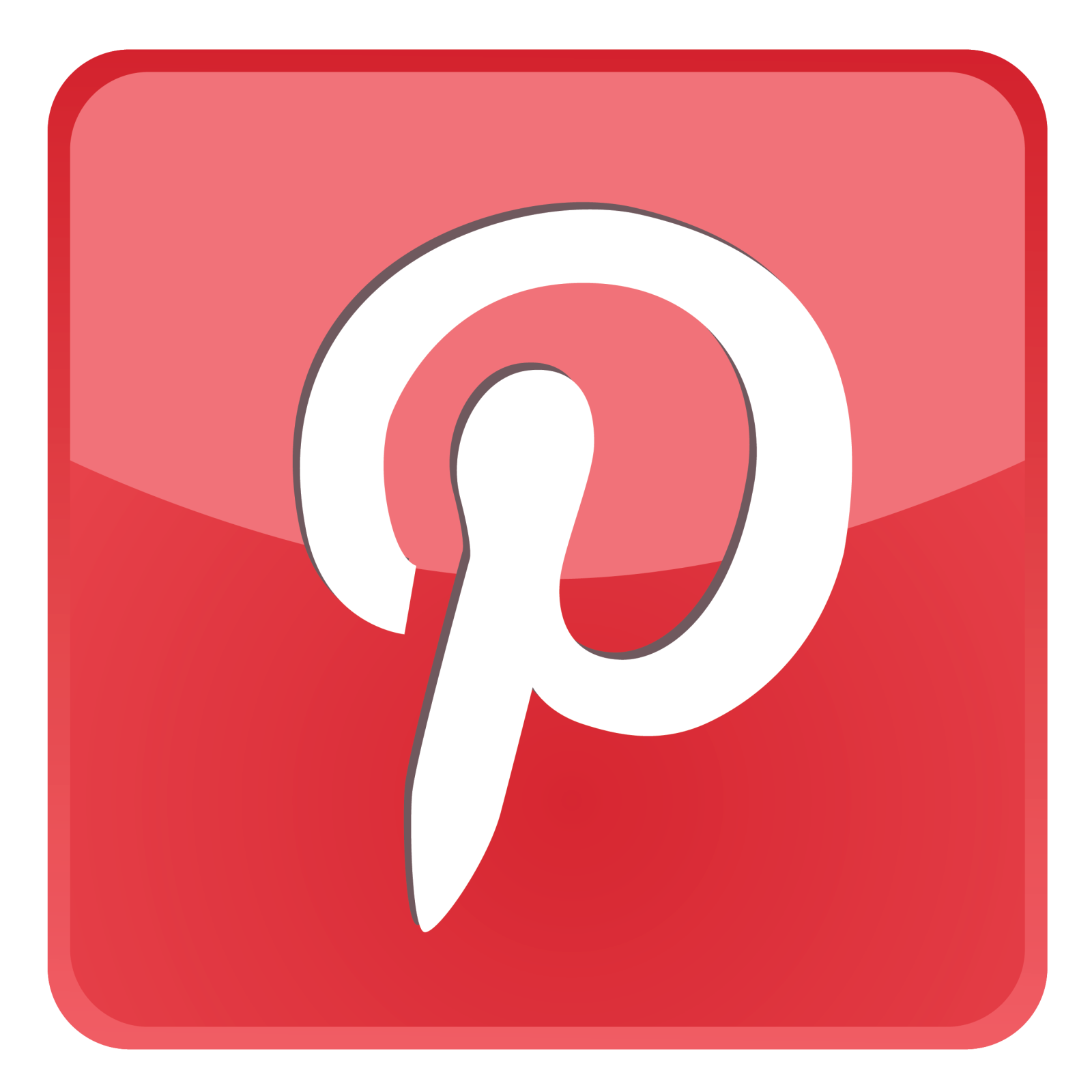 a red square button with a pin icon