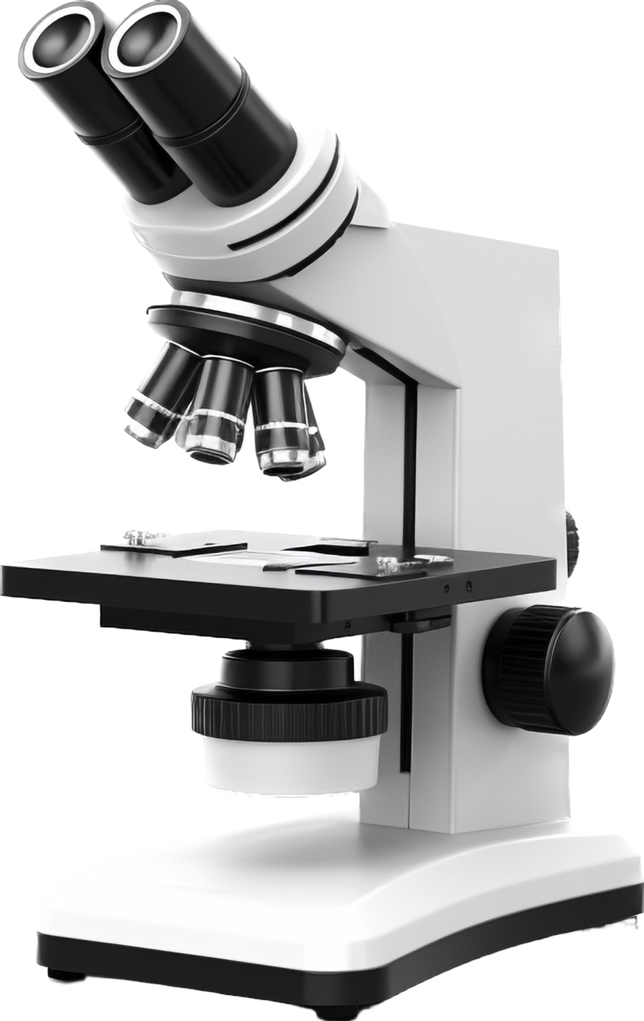 a microscope and microscope on a white background