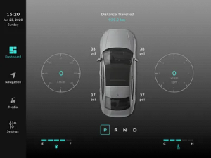 an image of a car with the app on it