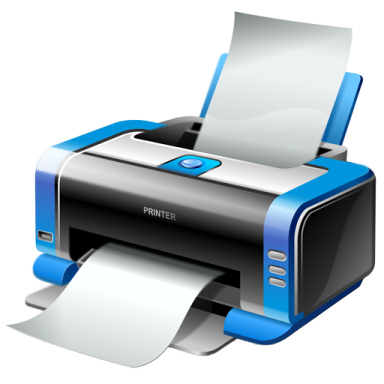 a printer on a white background