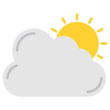 a cloud with the sun behind it