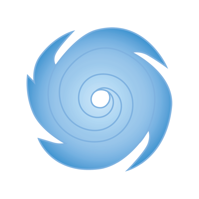 an image of a blue spiral