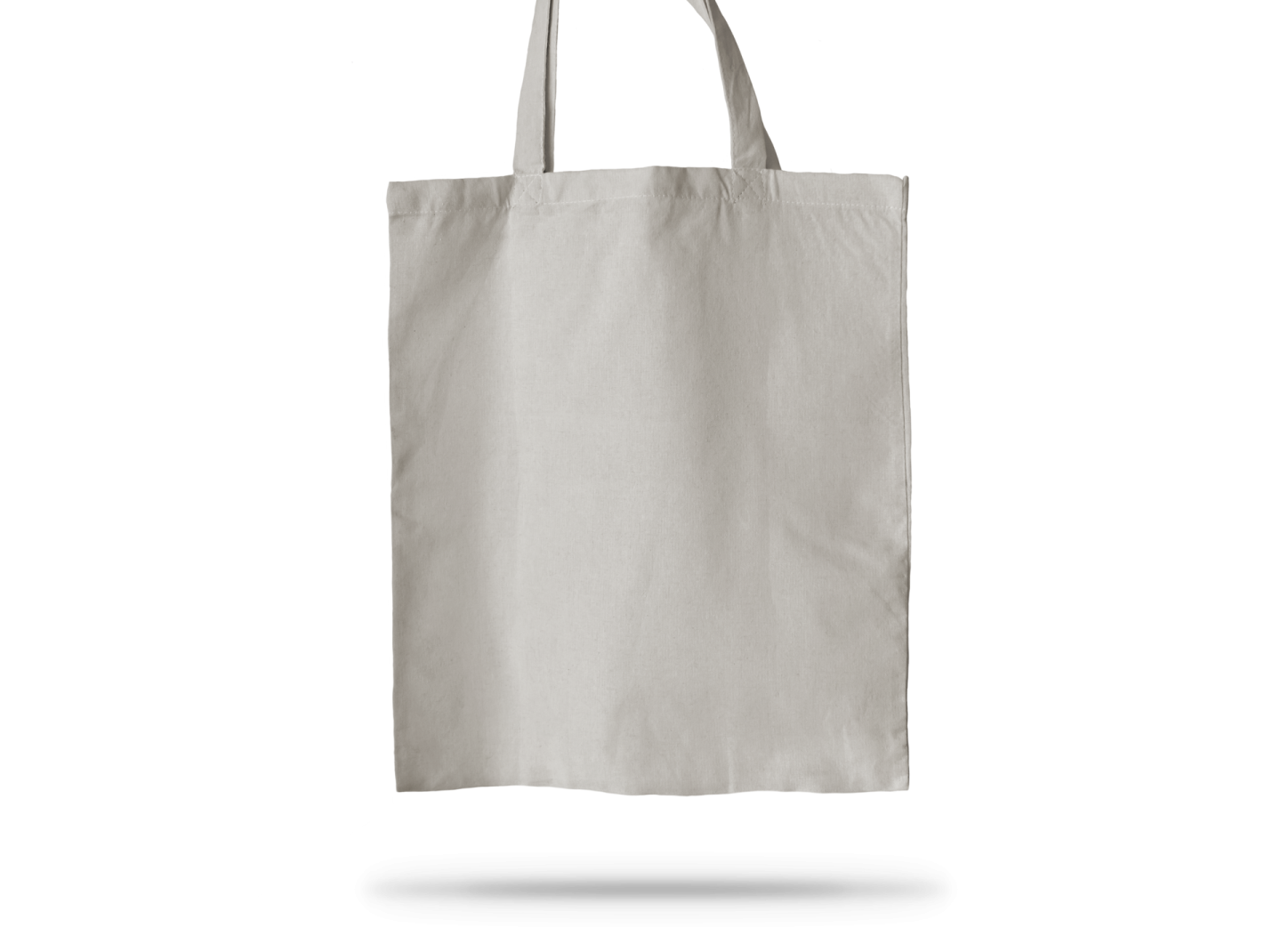 a grey shopping bag on a white background
