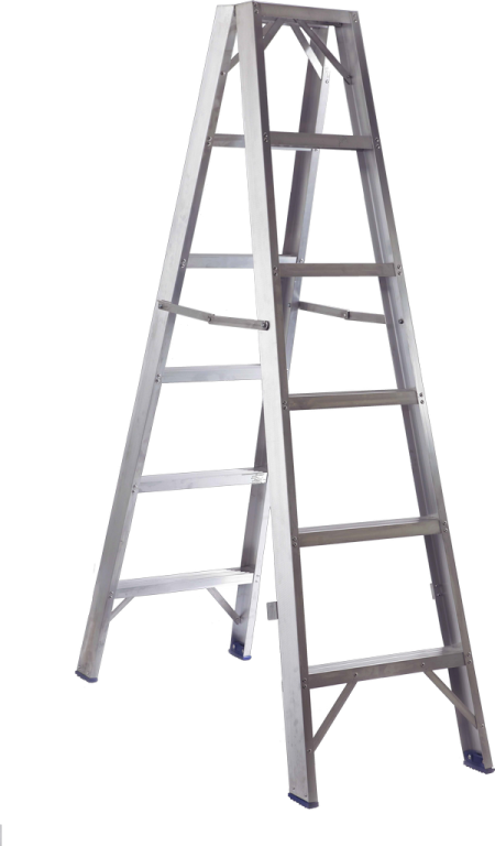 a - frame aluminum step ladder
