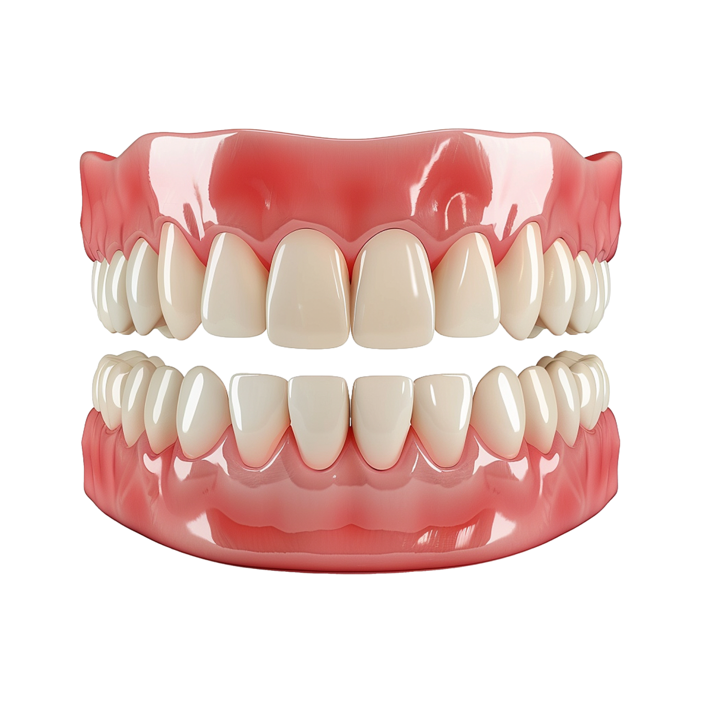a close up view of the front teeth
