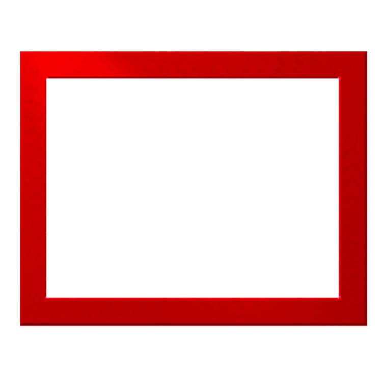 a red frame on a white background
