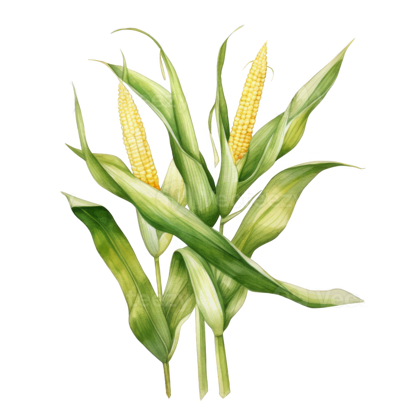 an illustration of corn on a white background